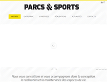 Tablet Screenshot of parcsetsports.fr